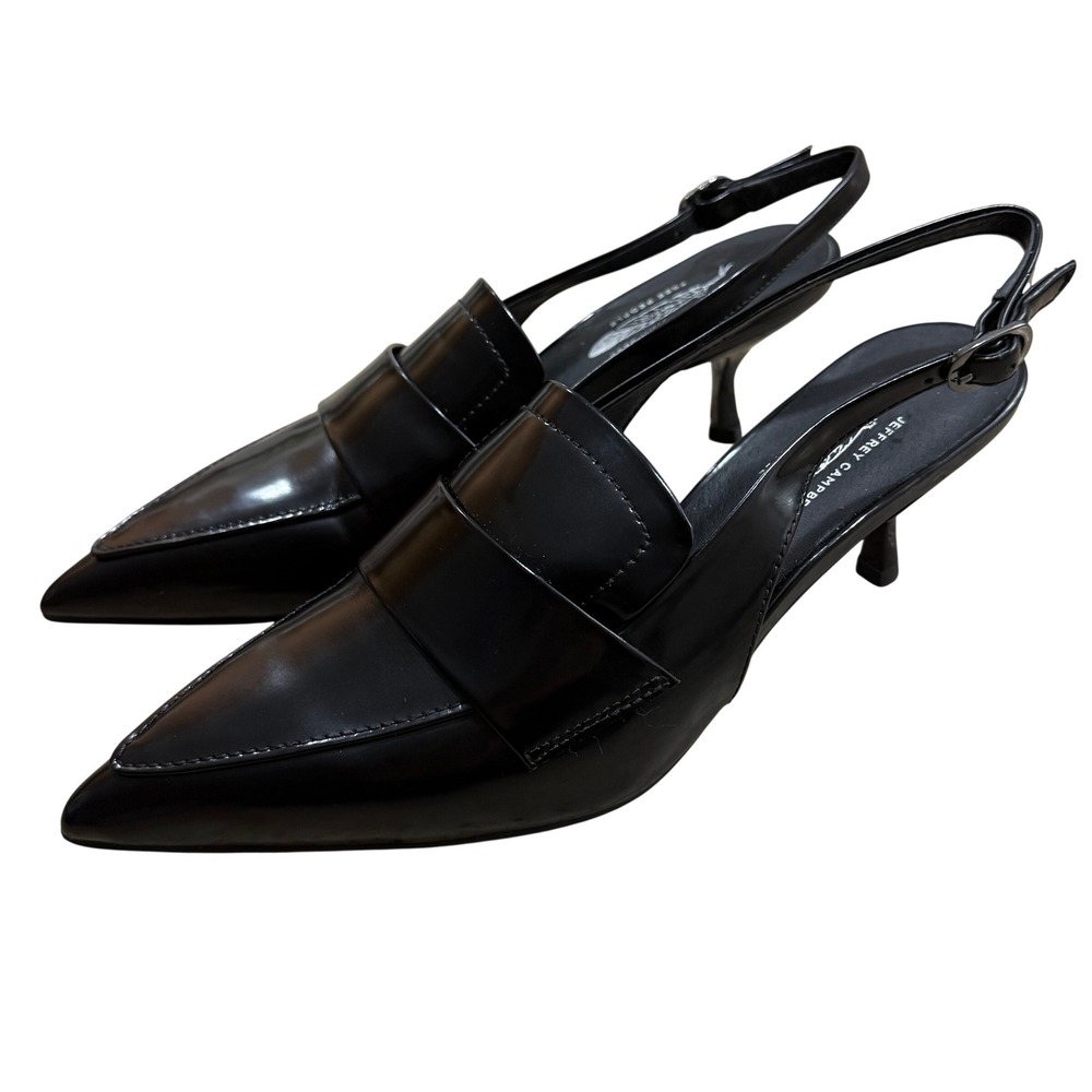 Jeffrey Campbell Literature Women's Slingback Kitten heel‎ Pumps 7 Dressy Office - Picture 5 of 11